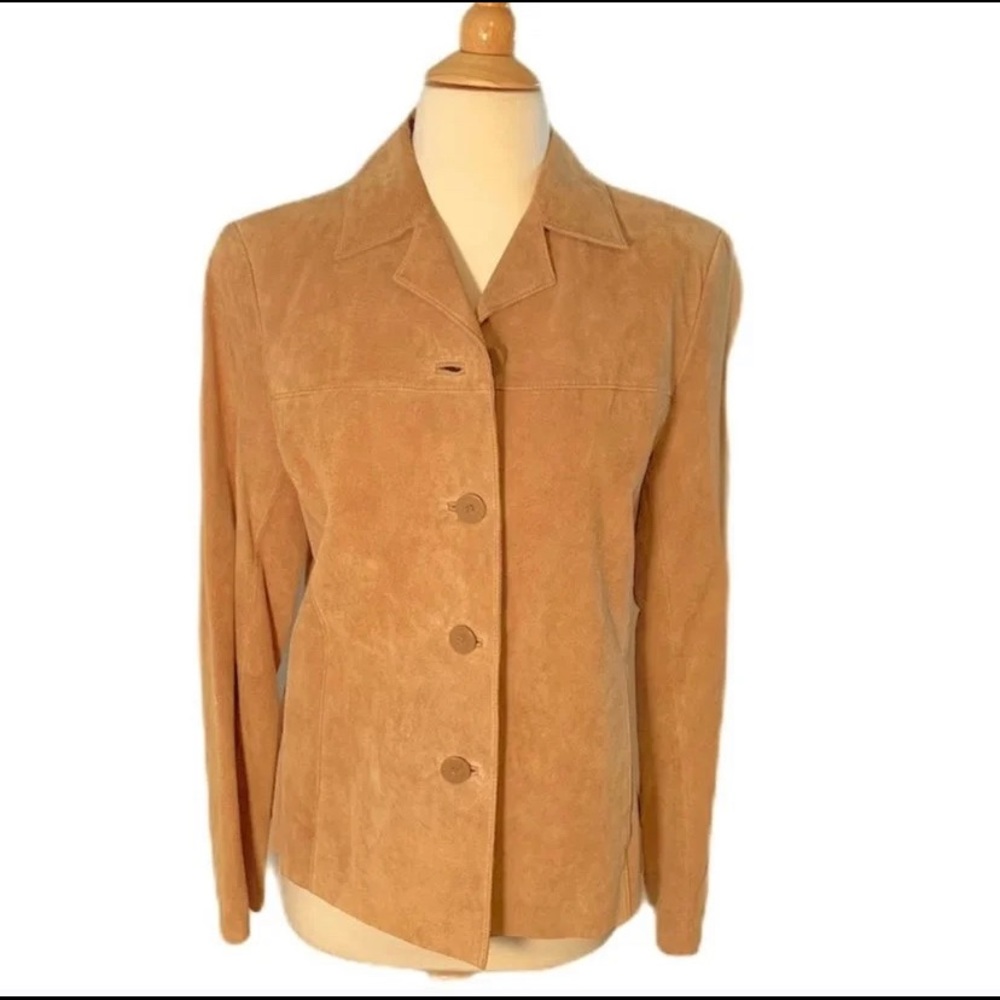 Tan Vintage Suede Jacket, S - Picture 2 of 8
